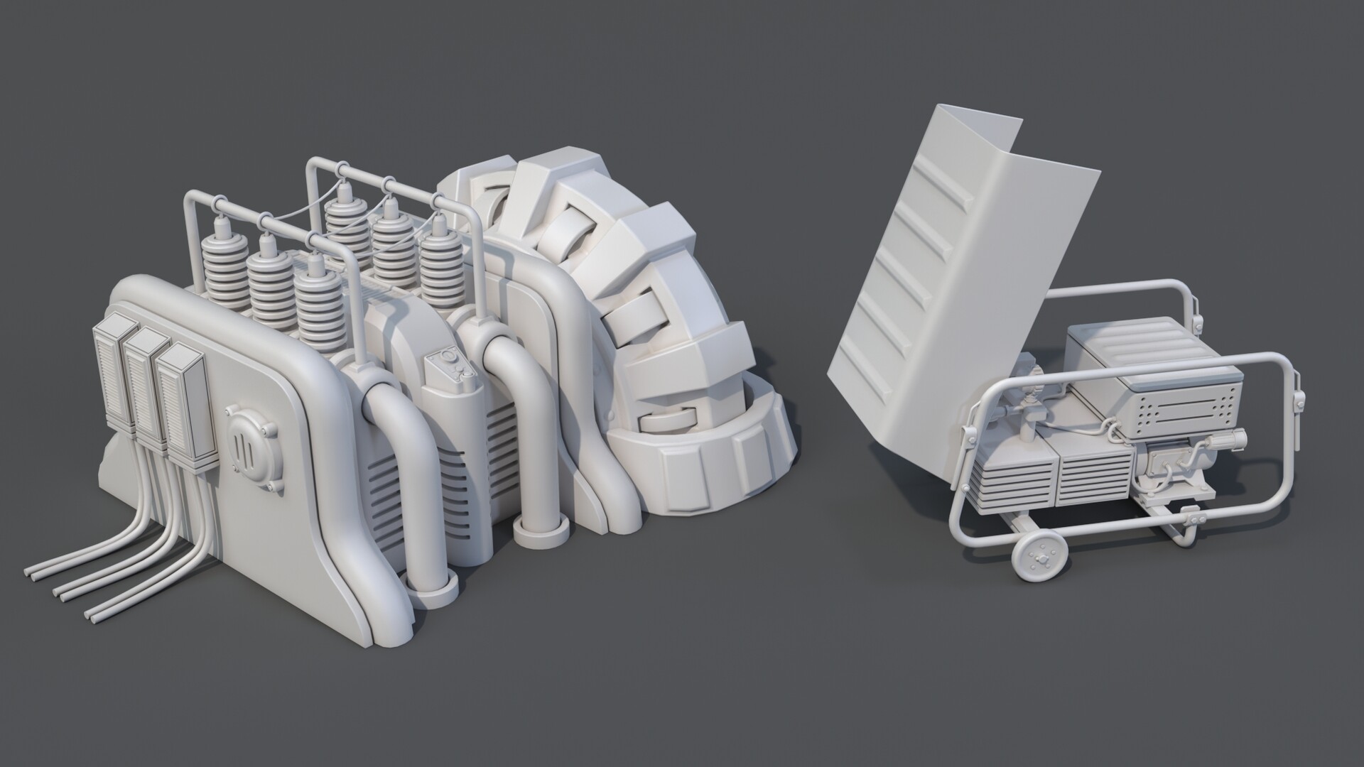 مدل سه بعدی قطعات کارخانه - 12