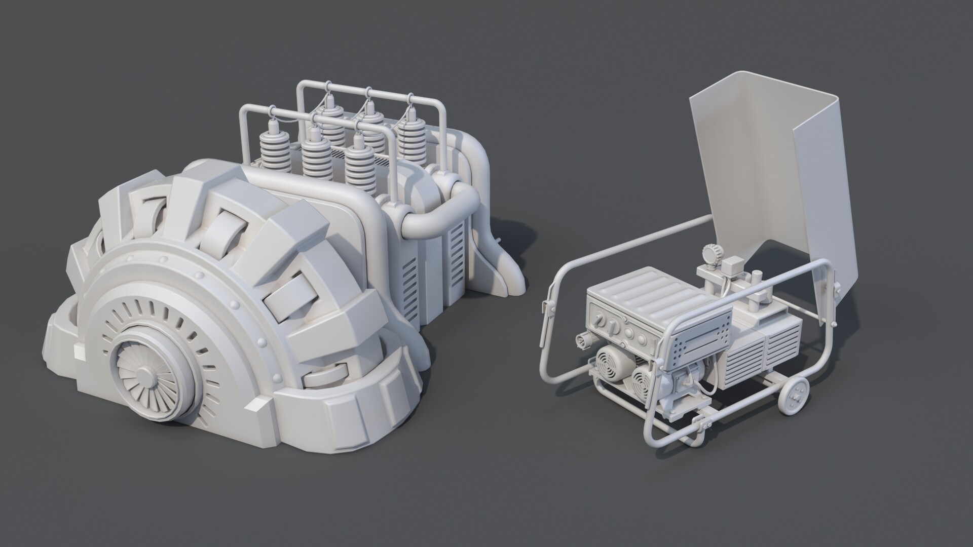 مدل سه بعدی قطعات کارخانه - 14
