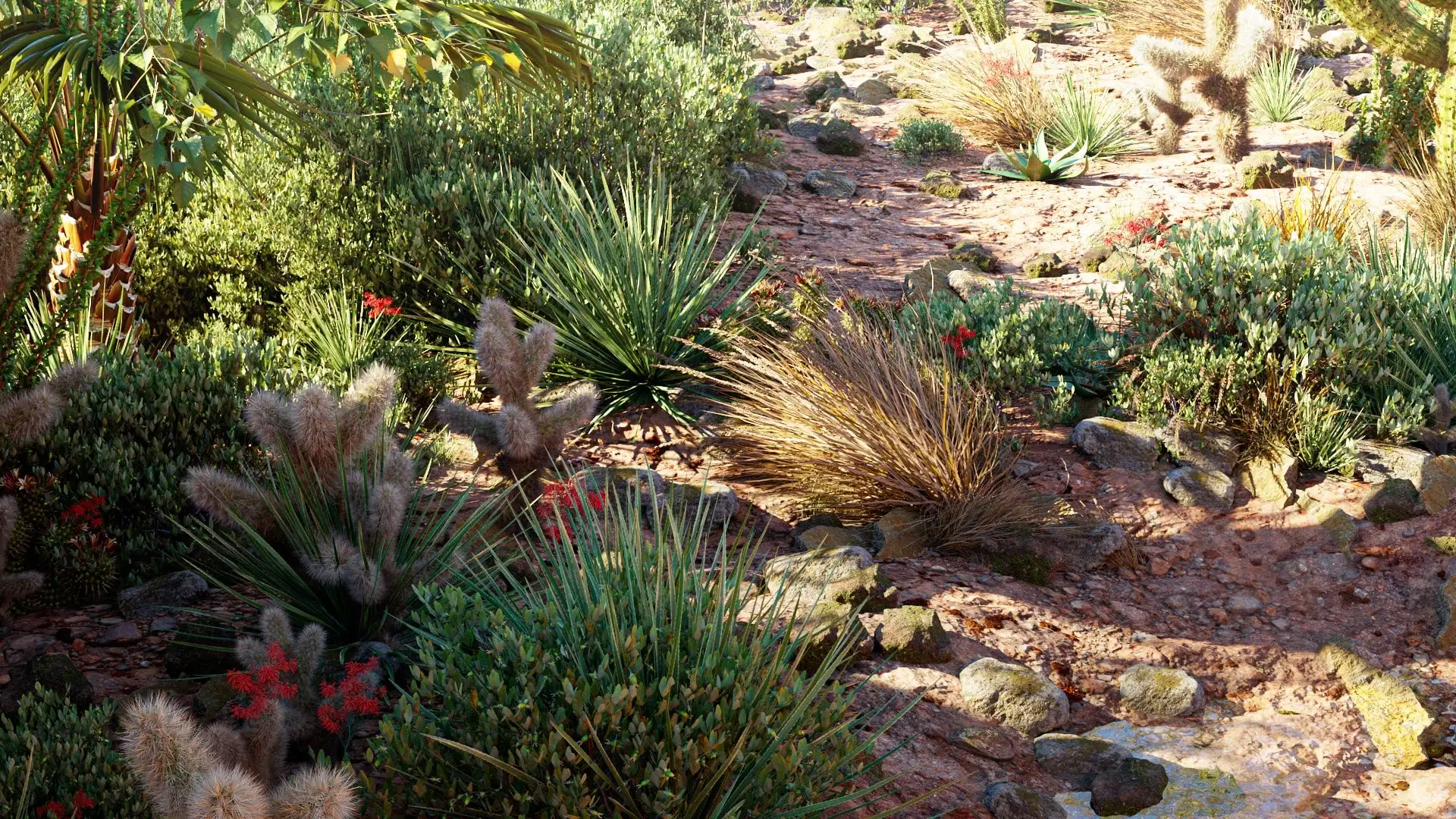 مدل سه بعدی گیاهان باغ خانه مکزیکی - 2
