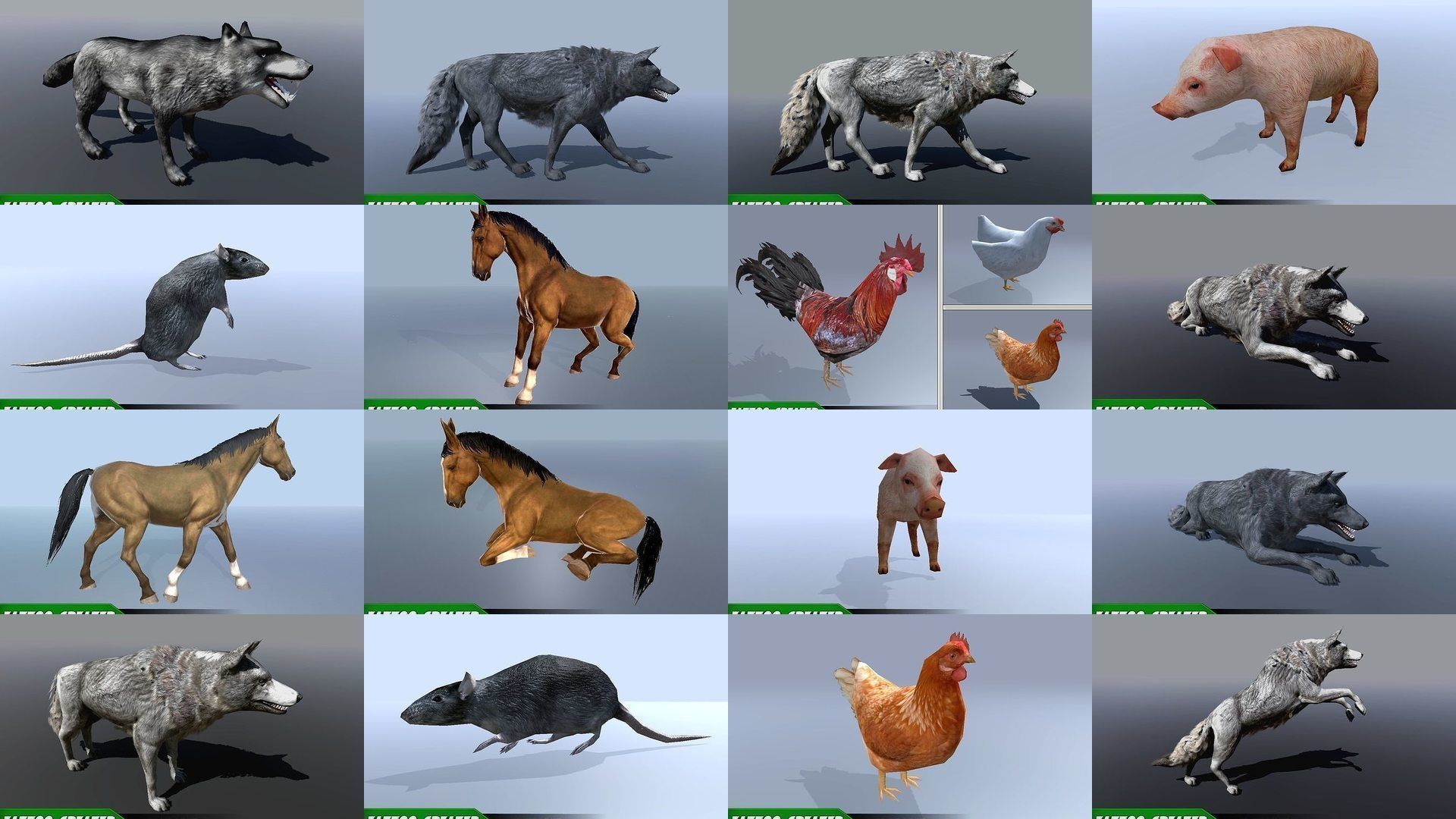 مدل سه بعدی حیوانات حیات وحش - 2