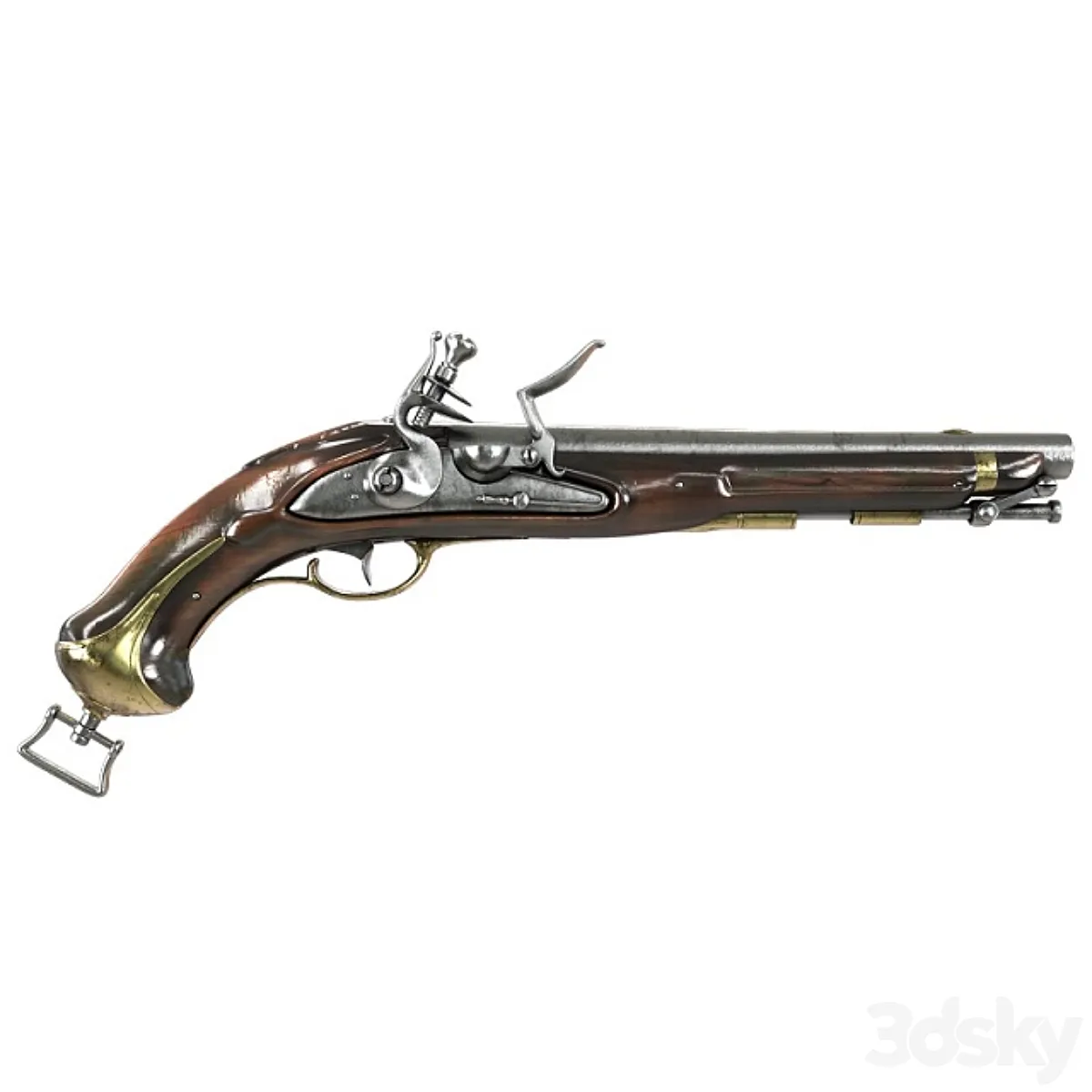مدل سه بعدی اسلحه قدیمی - 2