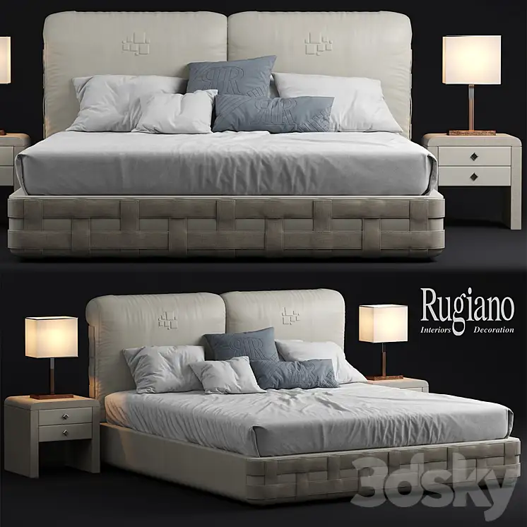 مدل سه بعدی تخت خواب کلاسیک 58 - 2