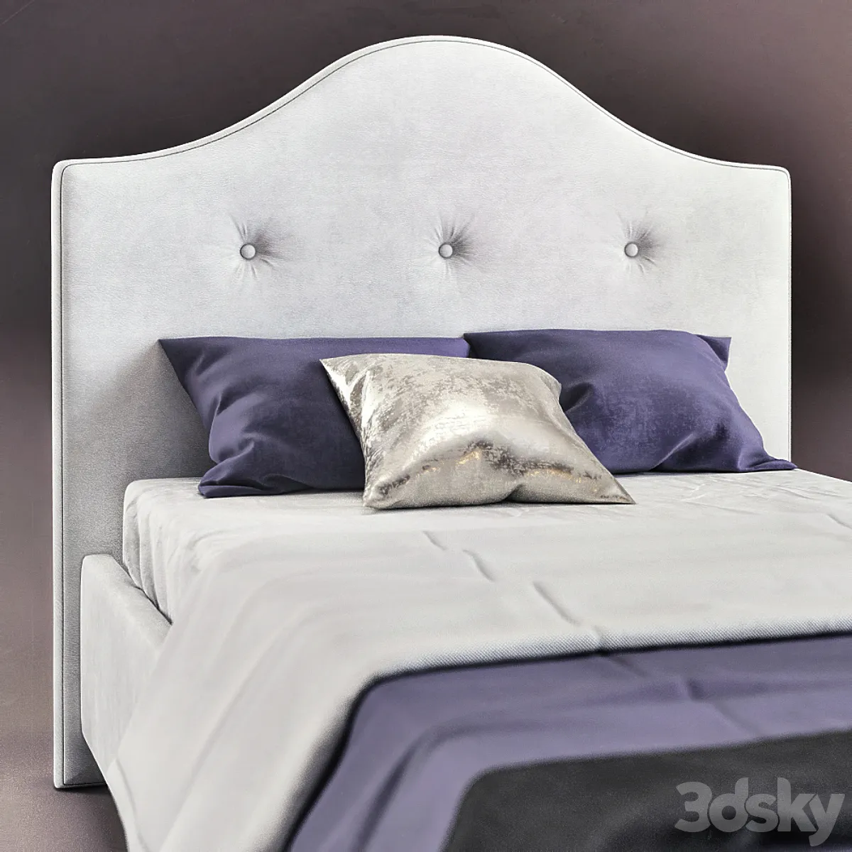مدل سه بعدی تخت خواب کلاسیک 6 - 6