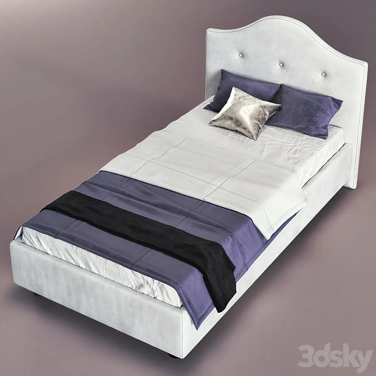 مدل سه بعدی تخت خواب کلاسیک 6 - 4