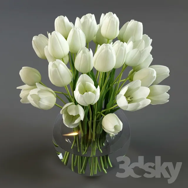 مدل سه بعدی گلدان گل مدرن 10 - 4