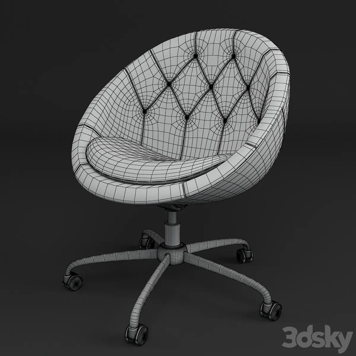 مدل سه بعدی صندلی اداری مدرن 2 - 6