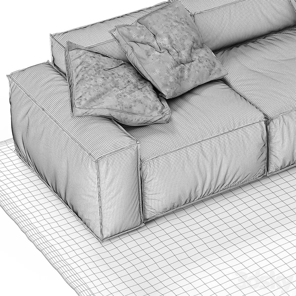 مدل سه بعدی کاناپه مدرن 39 - 6