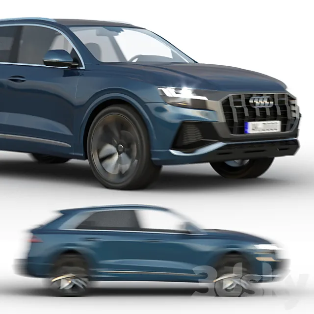 مدل سه بعدی ماشین Audi Q8 2019 - 4