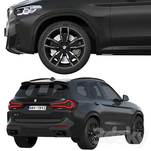 آبجکت ماشین BMW X3 2022 - 7