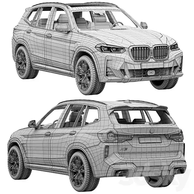 آبجکت ماشین BMW X3 2022 - 9