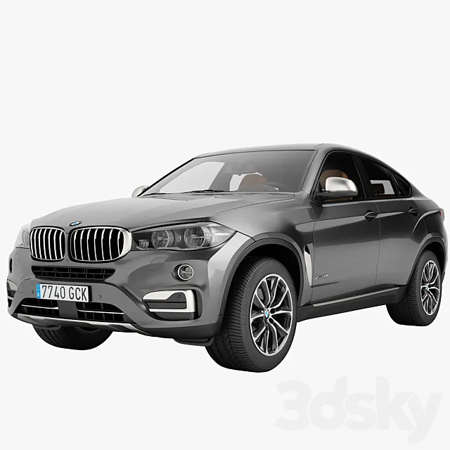 مدل سه بعدی ماشین BMW X6 XDrive50i - 2