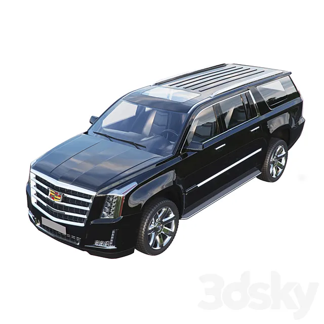 مدل سه بعدی ماشین Cadillac Escalade ESV - 2