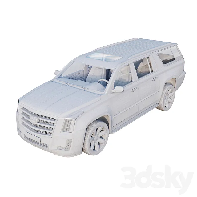 مدل سه بعدی ماشین Cadillac Escalade ESV - 6