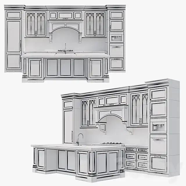 آبجکت کابینت کلاسیک 37 - 13