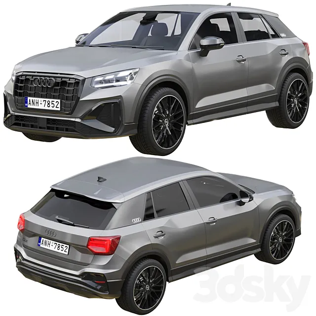 آبجکت ماشین Crossover Audi Q2 2021 - 4