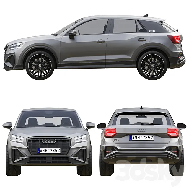 آبجکت ماشین Crossover Audi Q2 2021 - 6