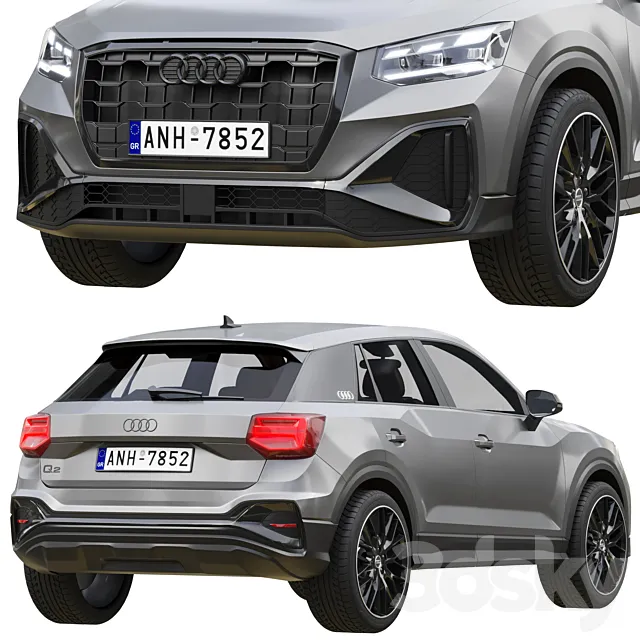 آبجکت ماشین Crossover Audi Q2 2021 - 8