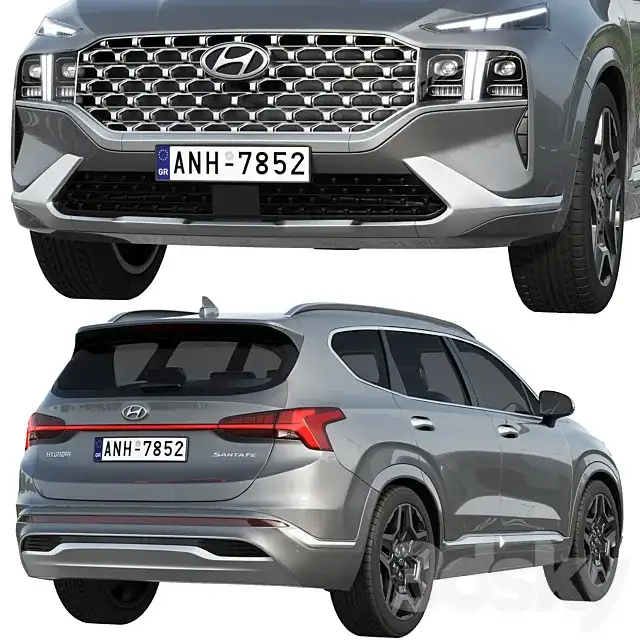 آبجکت ماشین Hyundai Santa Fe 2021 - 7