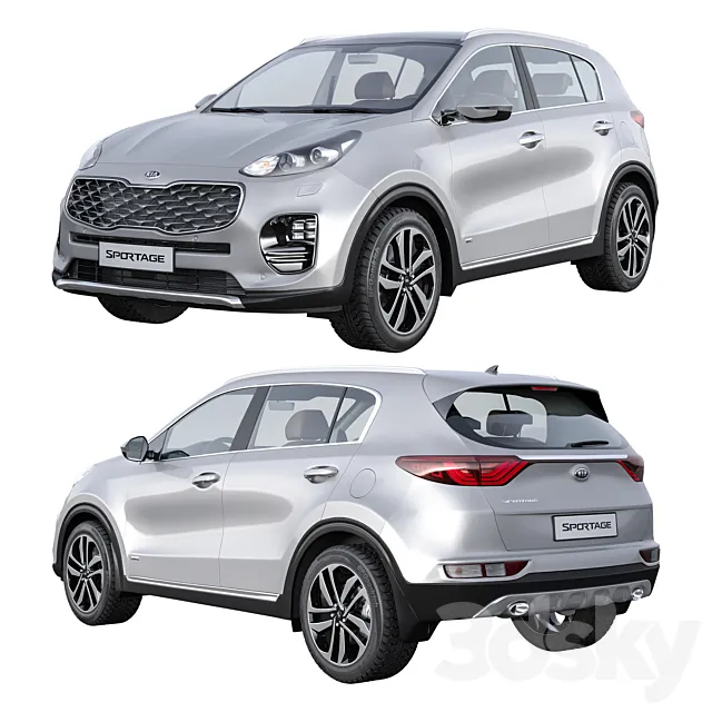 مدل سه بعدی ماشین Kia Sportage - 2