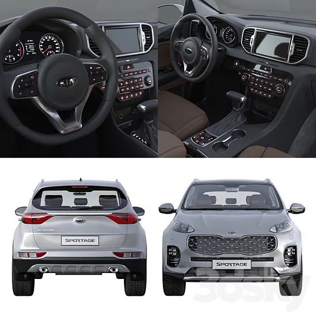 مدل سه بعدی ماشین Kia Sportage - 4