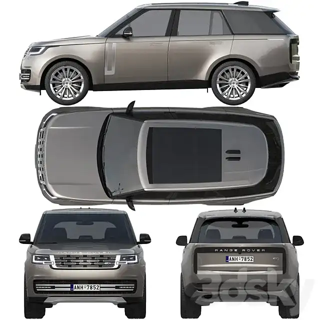 مدل سه بعدی ماشین Land Rover Range Rover 2022 - 5