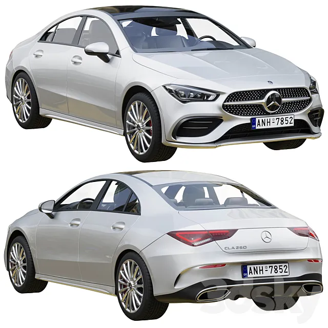 آبجکت ماشین Mercedes Benz CLA Coupe 250 2020 - 2