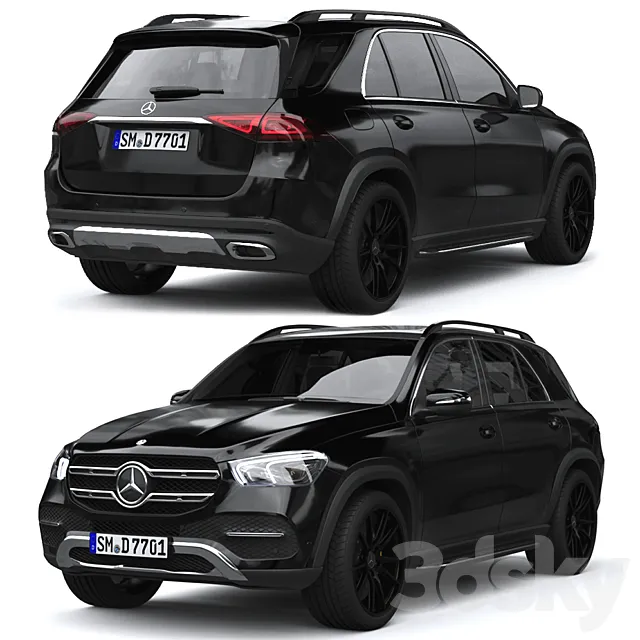 آبجکت ماشین Mercedes Benz GLE - 2