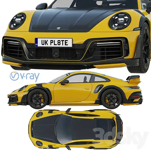 آبجکت ماشین Porsche 911 Techart GTstreet R 2022 - 5