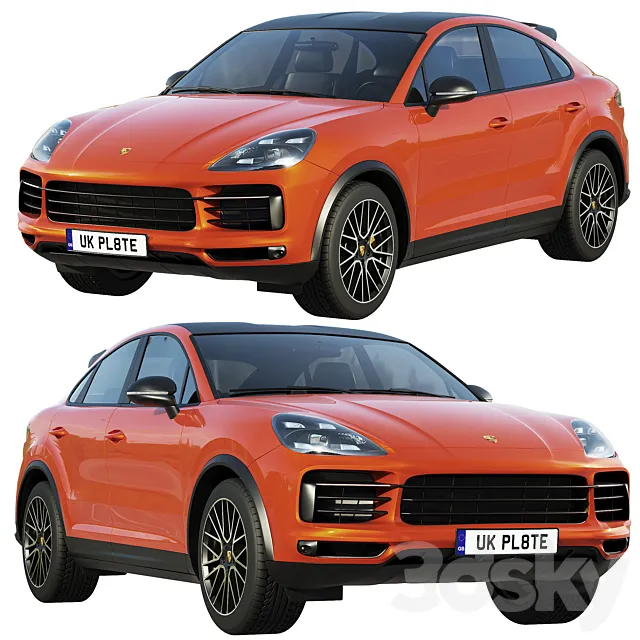 آبجکت ماشین Porsche Cayenne Coupe turbo 2019 - 2