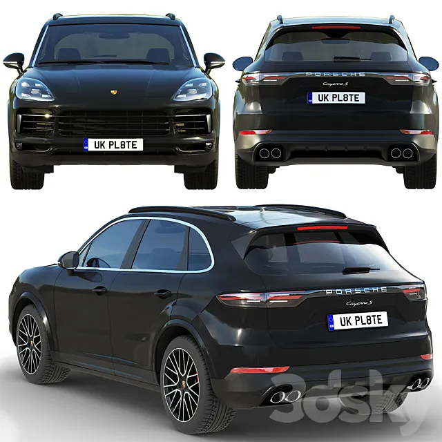 آبجکت ماشین Porsche Cayenne S 2019 - 4