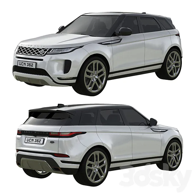 آبجکت ماشین Range Rover Land Rover Evoque - 6