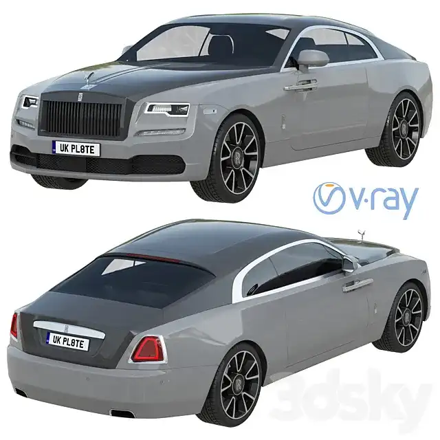 مدل سه بعدی ماشین Rolls Royce Wraith - 3