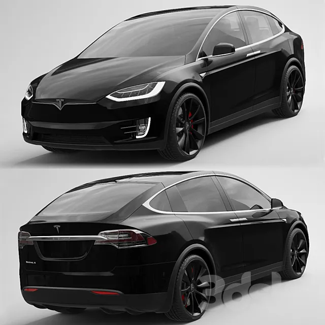 آبجکت ماشین Tesla Model X - 2