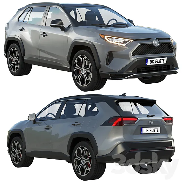 مدل سه بعدی ماشین Toyota RAV4 Prime 2021 - 2