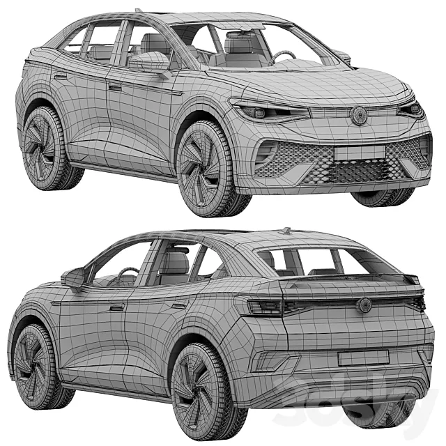 مدل سه بعدی ماشین Volkswagen ID5 2022 - 10