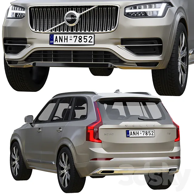 آبجکت ماشین Volvo XC90 - 8