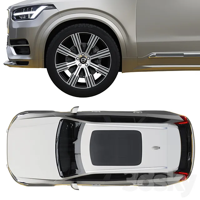 آبجکت ماشین Volvo XC90 - 10