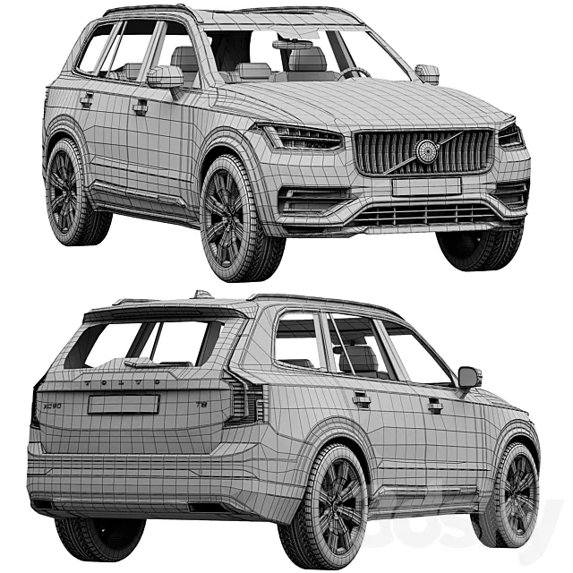 آبجکت ماشین Volvo XC90 - 11